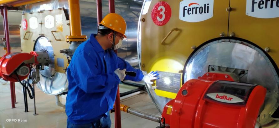 内蒙古锅检院对130台工业锅炉发展定期检验工作