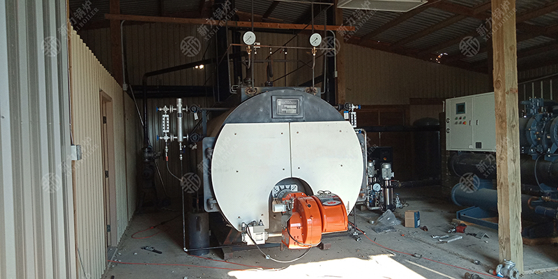 湖南岳阳10吨WNS燃气蒸汽锅炉项目