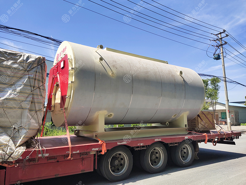 河北运城某啤酒公司5吨分体冷凝燃油气蒸汽锅炉项目